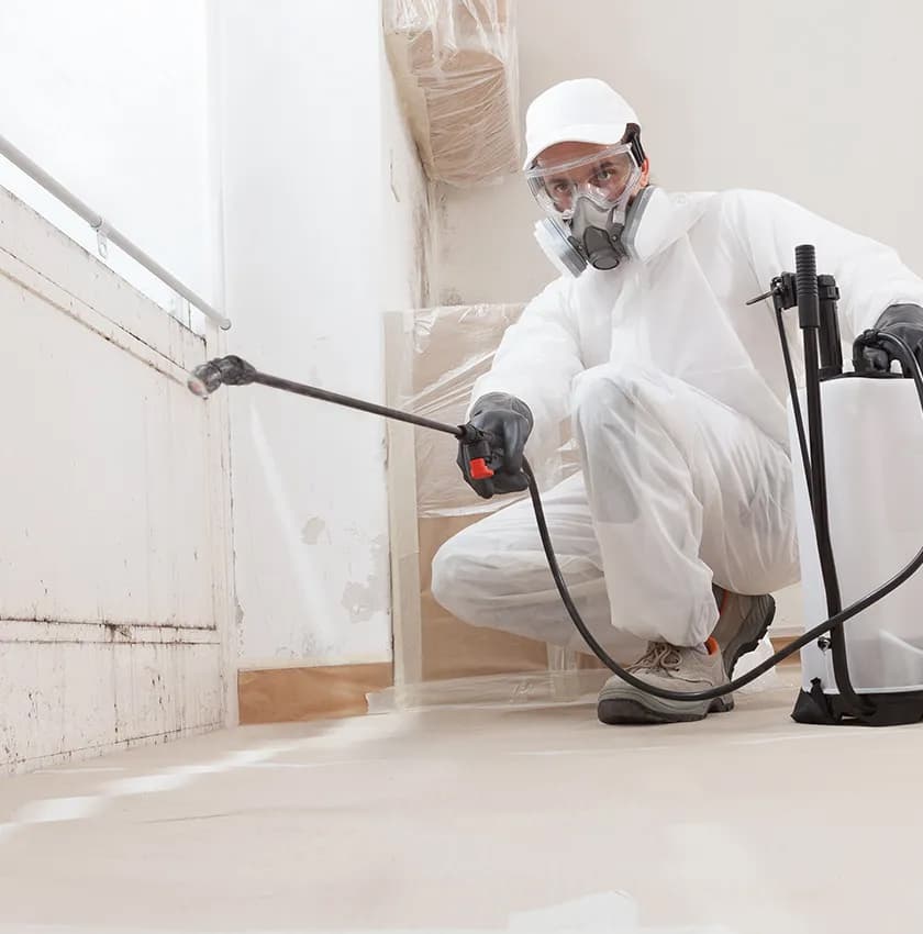 Damp and mould survey being carried out